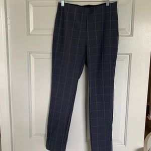 Gray Plaid Work Pants